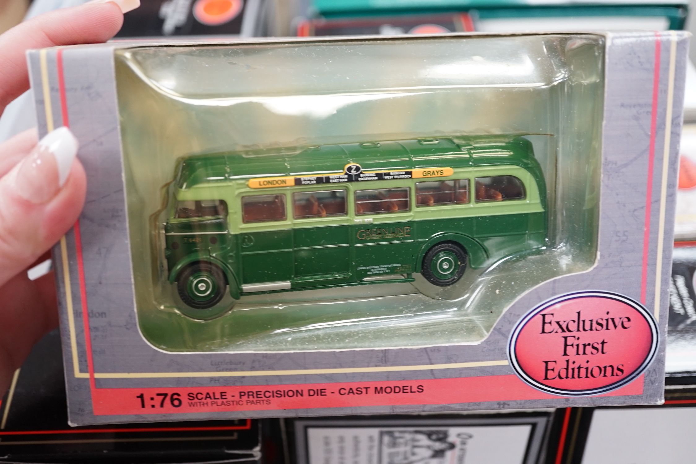 Twenty boxed EFE buses and coaches, operators include; London Transport, Southdown, Maidstone & District, Brighton & Hove, etc.
